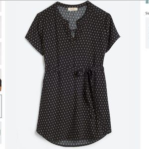 FULL MOON Segura Short Sleeve Tie Waist Maternity Blouse